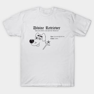 RPG Dog Class - Cleric (Divine Retriever) T-Shirt